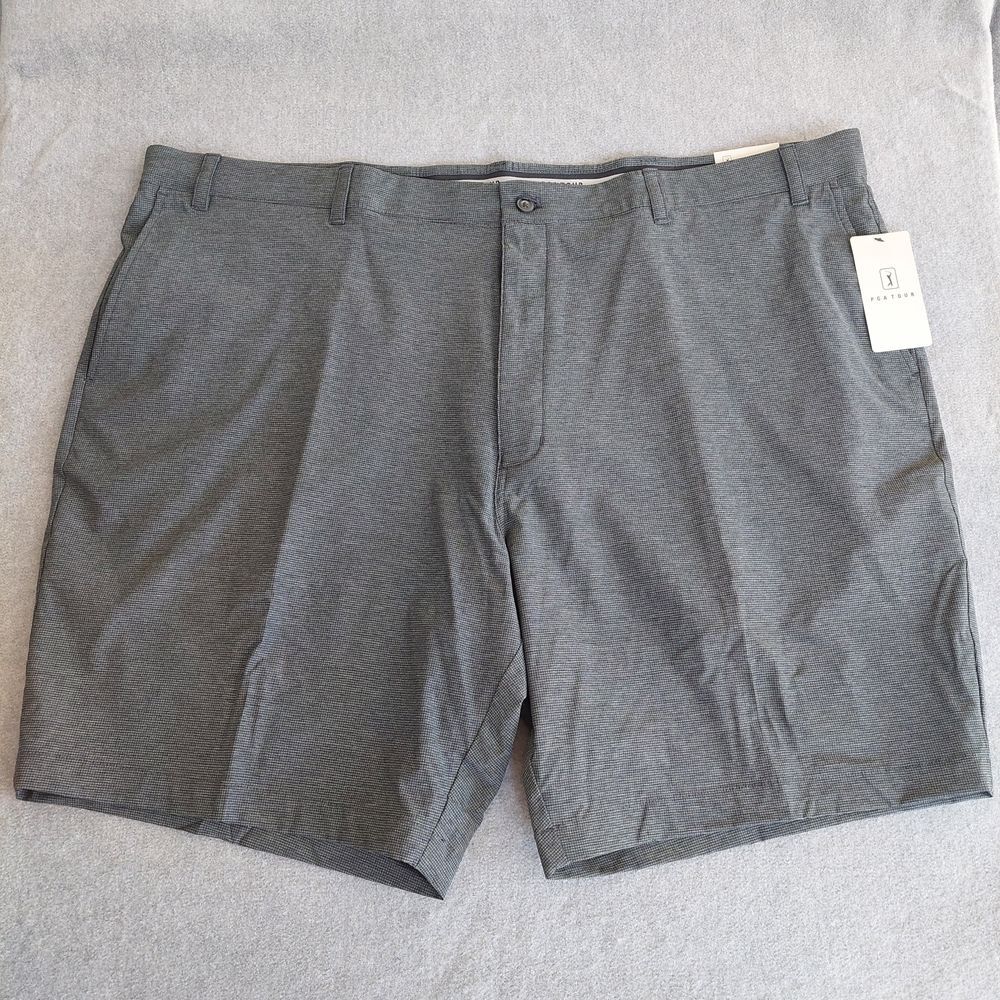 NWT PGA Tour Airflux Golf Shorts Men’s 50 Gray Performance Mesh Big & Tall